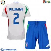 Fotballdrakt Barn Italia Giovanni Di Lorenzo #2 Bortedraktsett EM 2024 Kortermet (+ Korte bukser)